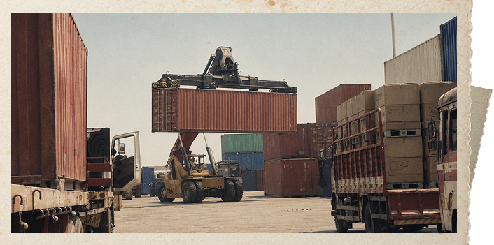 Largest container yard in Asia timeline milestone